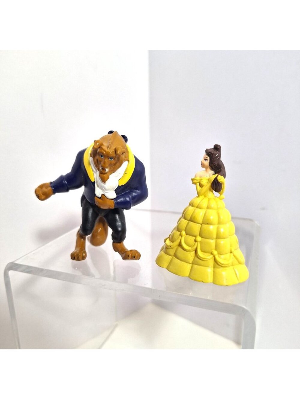 Disney Beauty And The Beast PVC Figures Belle And Beast 2.5 Inches - Picture 3 of 9